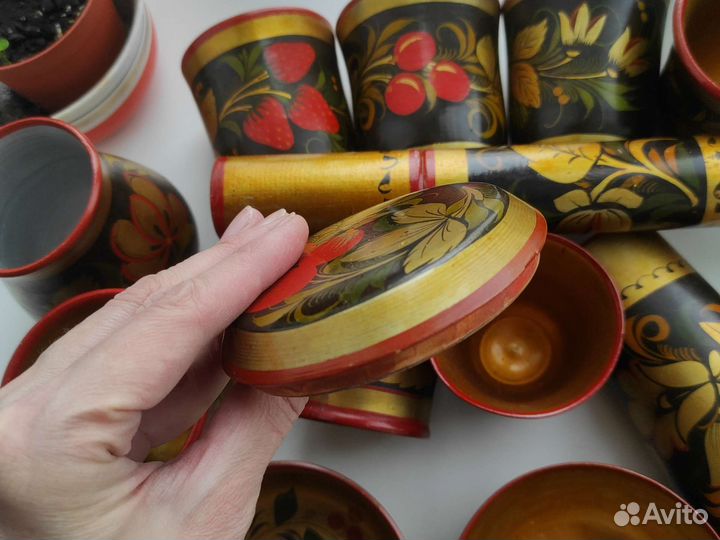 Хохлома Посуда с хохломой