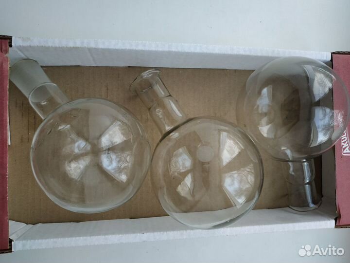 Колба термостойкая круглодонная 500 мл