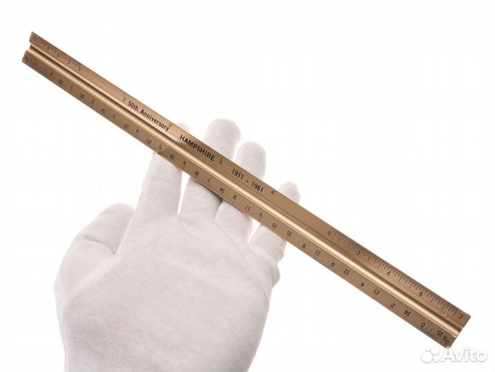 Картографическая Линейка США Винтаж