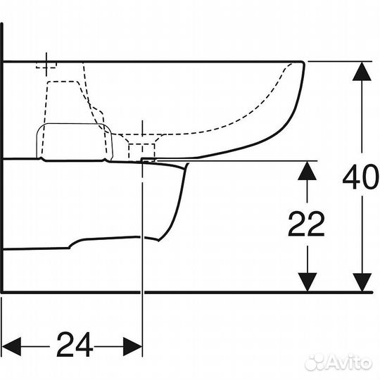 Биде Geberit Smyle 500.216.01.1 Белое