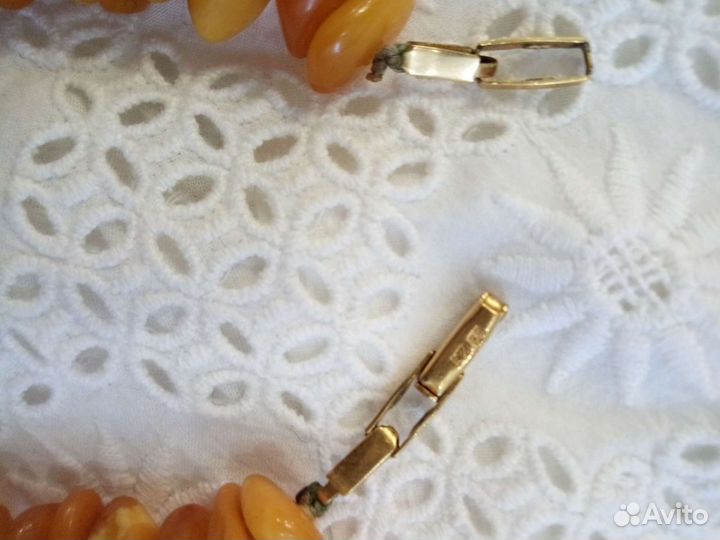 Бусы янтарные (винтаж)