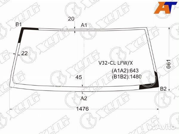 Стекло лобовое mitsubishi pajero