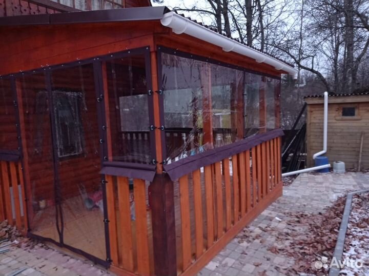 Мягкие окна с открывающимися створками