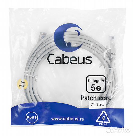 Патч-корд Cabeus 7215c