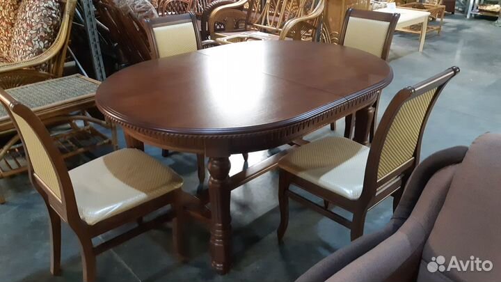 Стол овальный раздвижной 160х110хН75 см