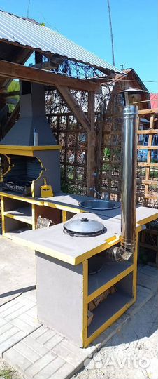 Мангал бетонный