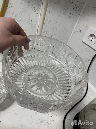 Салатник хрустальный