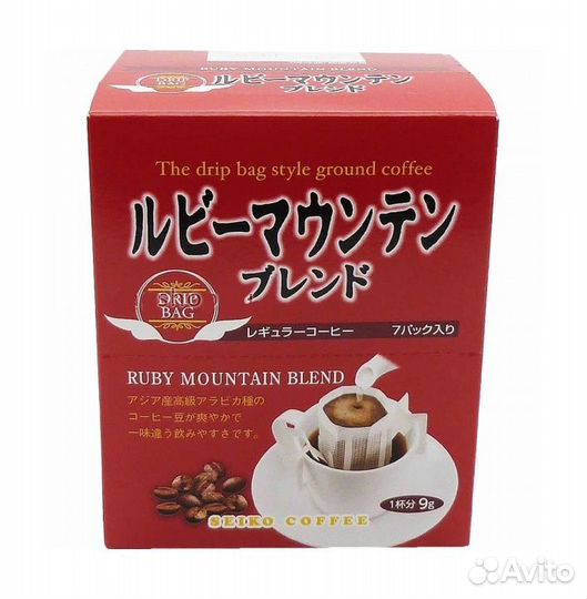 Кофе молотый Seiko Coffee Ruby Mountain Blend Дрип