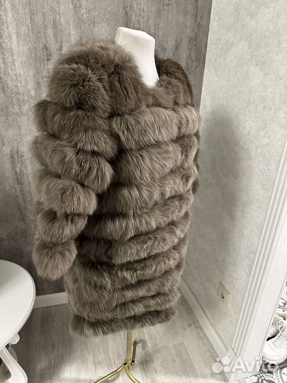 Шуба из песца р.48