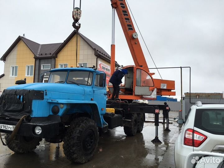 Аренда и услуги автокрана, 25 т, 21.7 м, с гуськом 6 м