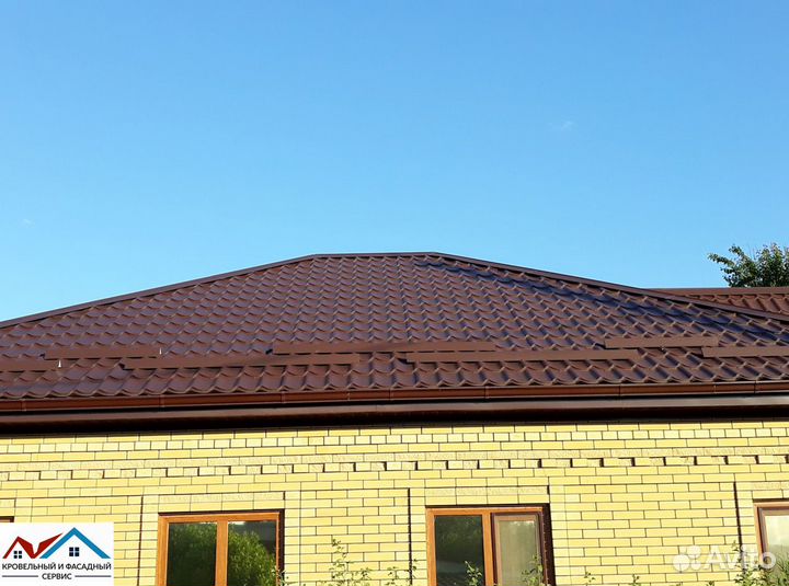 Металлочерепица классик 0,4 RAL 3005 красное вино