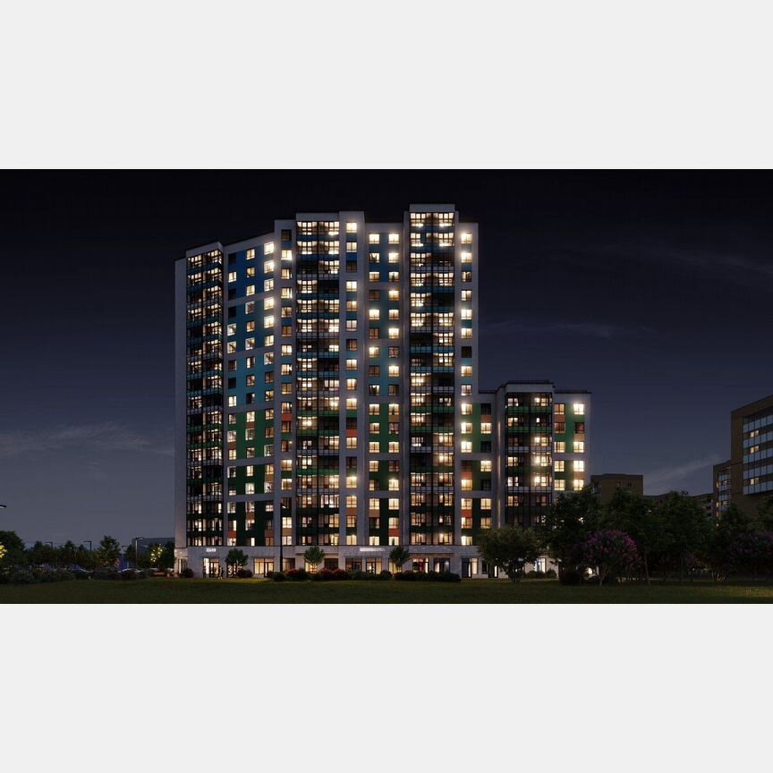 1-к. квартира, 33,1 м², 2/18 эт.