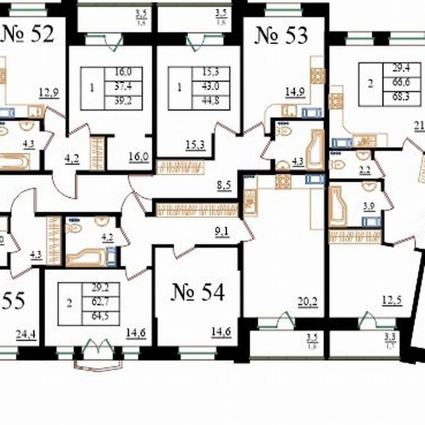 Квартира-студия, 34,5 м², 4/8 эт.