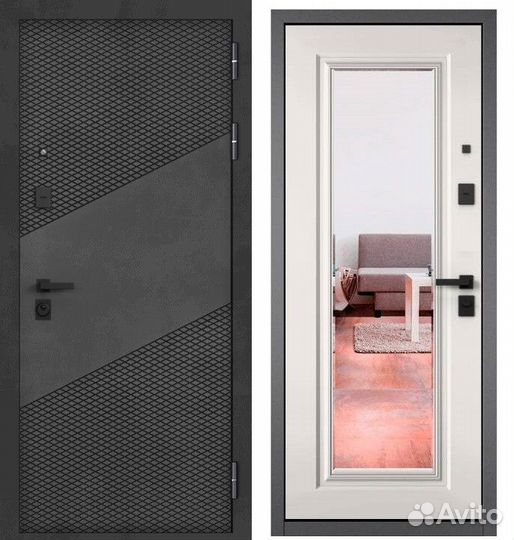 Дверь с зеркалом