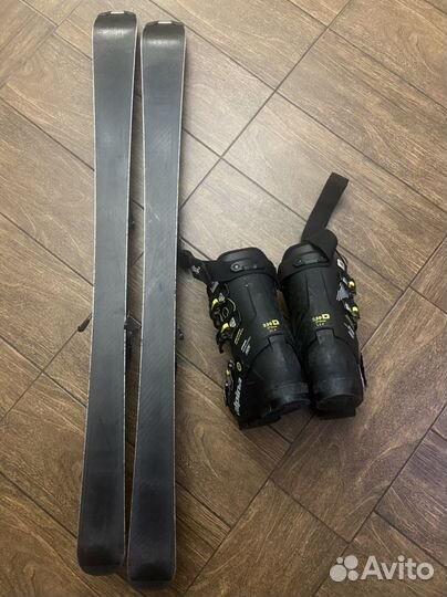 Горные лыжи с ботинками 36р