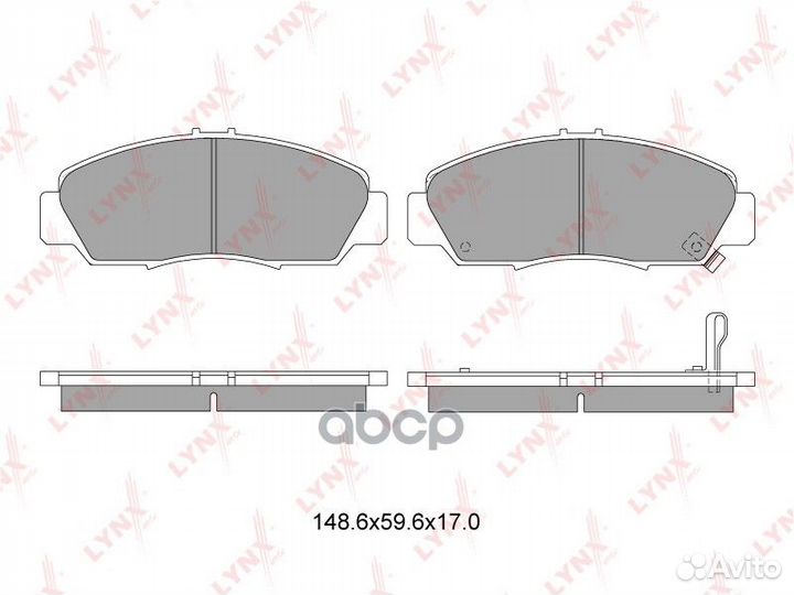 Колодки торм. диск. перед. honda Accord 2.0-2.4