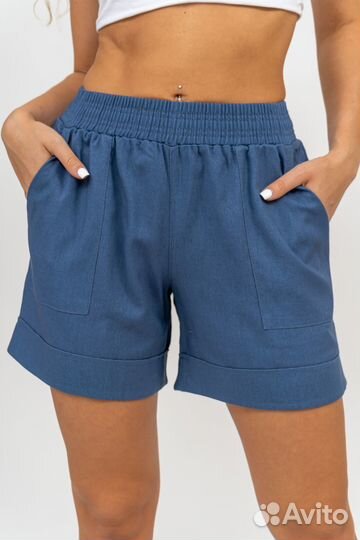 Шорты льняные р.42,44,46,48,50,52