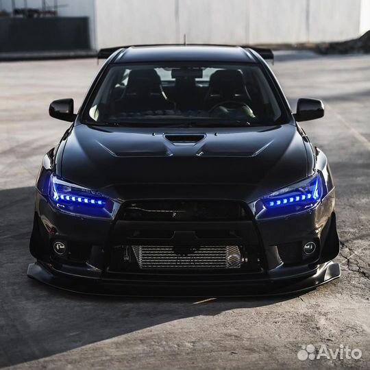 Mitsubishi lancer X LED Тюнинг Оптика Фары Y7EQ7