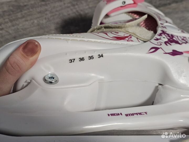 Коньки детские раздвижные 34-37