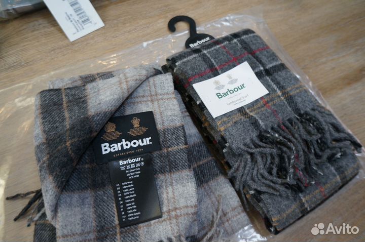 Шарфы Barbour. Новые, оригинал. 100 шерсть