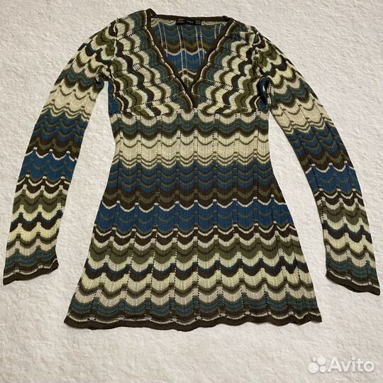 Вязаная туника Zara в стиле Missoni 46 48