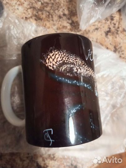 Кружки с совами и с ястребом