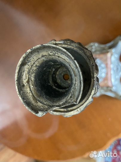 Французский Подствечник из шпиатра и природ камня