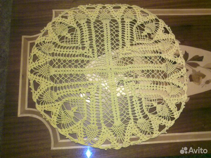 Салфетка ручной работы крючком 500 мм нитка