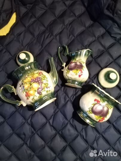 Заварочный чайник, сливочник, сахарница. СССР
