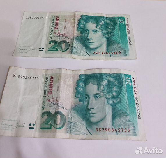Банкноты 20 дойч марок