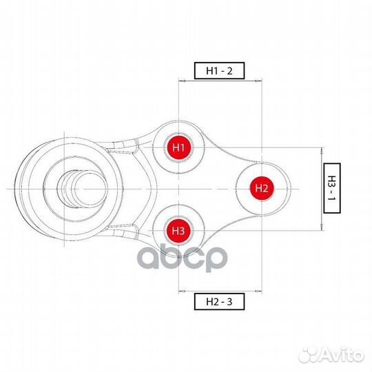 Опора шаровая левая CB0451L CTR