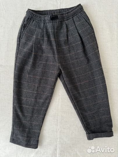 Брюки zara 98 клетка
