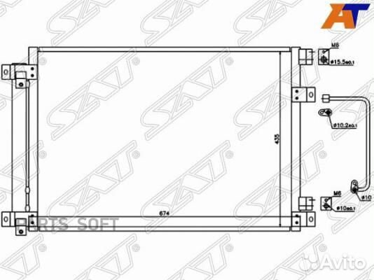 Радиатор кондиционера Субару B9 Трибека W10 06