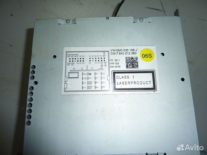 Volkswagen Магнитола 5M0035186J