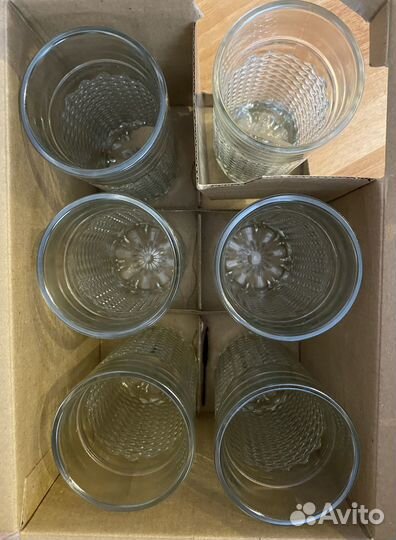 Набор стаканов Promsiz стекло 6 шт. новый