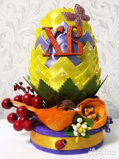 Яйцо пасхальное ручная работа