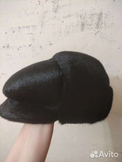 Меховая мужская кепка норка