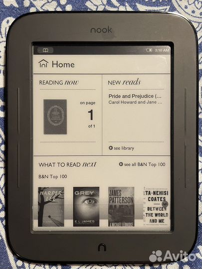 Электронная книга Nook Barnes & Noble Simple Touch