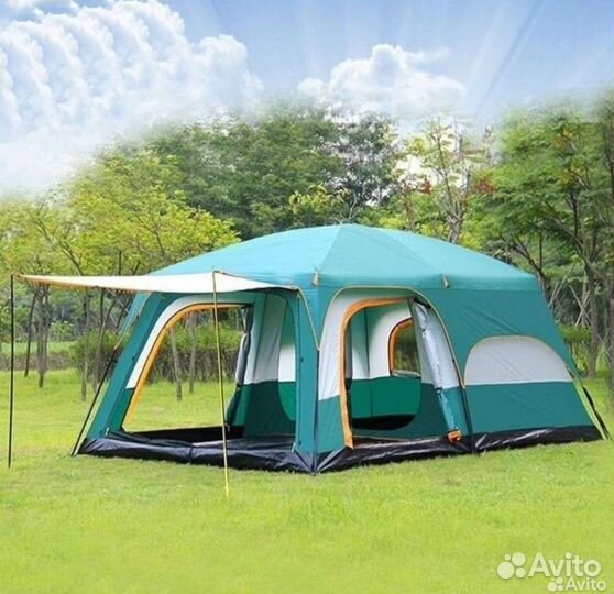 Палатка туристическая 10 местная с тамбуром
