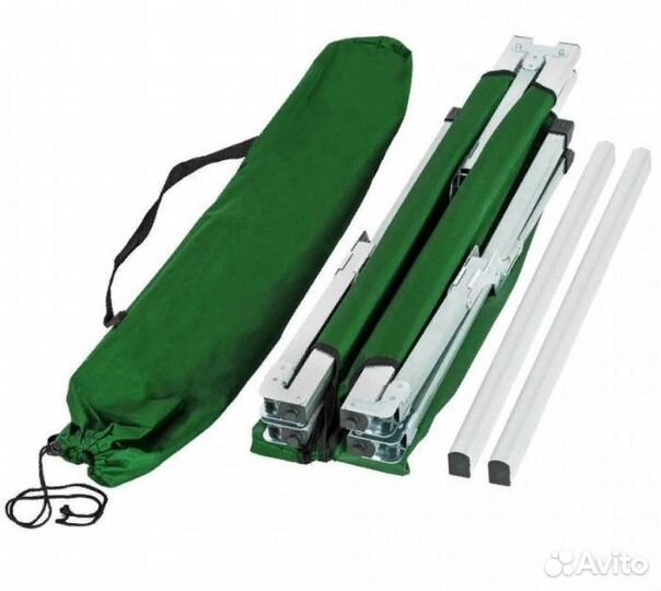 Раскладушка туристическая алюминиевая