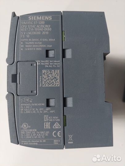 Плк Siemens s7-1200 6ES7214-1BG40-0XB0