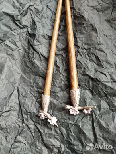 Шпильки из дерева и металла ручной работы