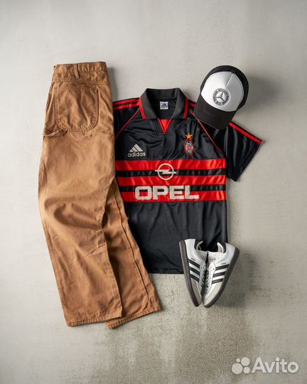 Винтажное джерси Adidas Milan 90s Футболка тишка