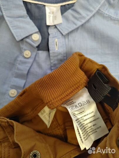 Рубашка, брюки H&M для мальчика 86