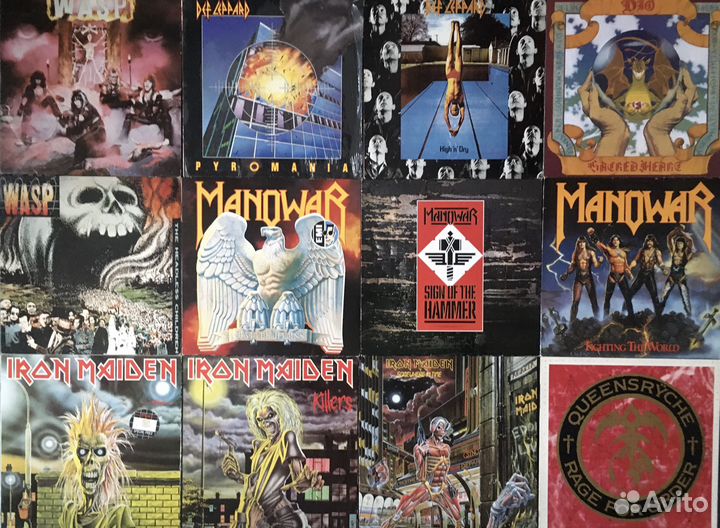 Manowar,Iron Maiden,Def Leppard,wasp,Queensryche
