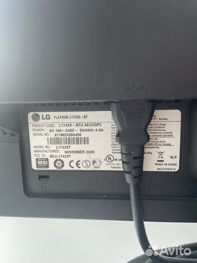 Монитор LG flatron L1732S-BF