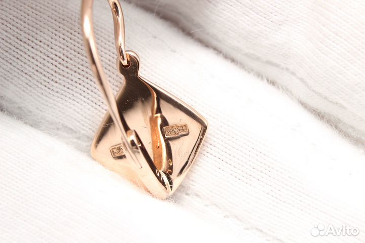 Золотые серьги 583 пробы