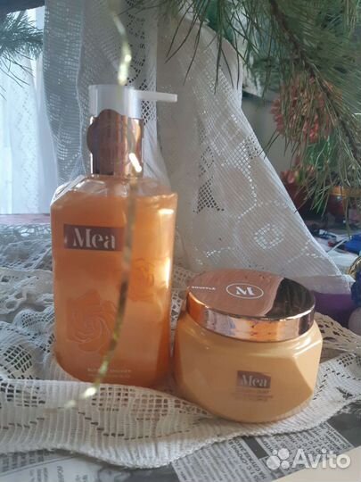 Гель для душа Mea и крем суфле для тела Mea