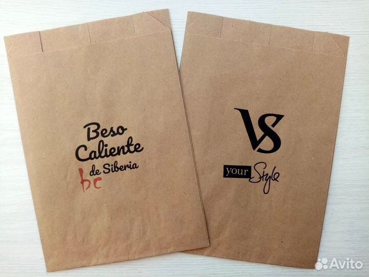 Пакеты бумажные крафт V-дно