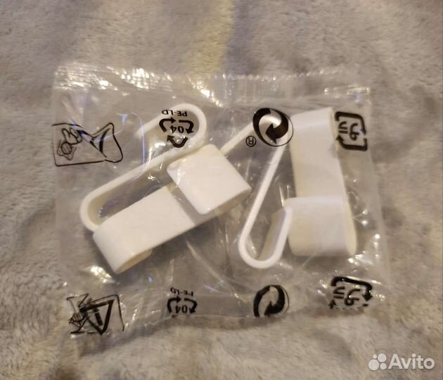 Крючки 4 шт. Пластиковые